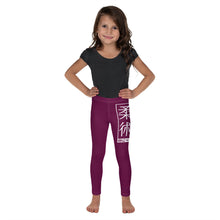 Kids' Girls Yoga Pants Workout Leggings Jiu-Jitsu 013 - Tyrian Purple Exclusive Girls Jiu-Jitsu Kids Leggings