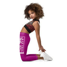 Kids' Girls Yoga Pants Workout Leggings Jiu-Jitsu 014 - Fresh Eggplant Exclusive Girls Jiu-Jitsu Kids Leggings