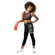 Kids' Girls Yoga Pants Workout Leggings Jiu-Jitsu 015 - Noir Exclusive Girls Jiu-Jitsu Kids Leggings