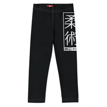 Kids' Girls Yoga Pants Workout Leggings Jiu-Jitsu 015 - Noir Exclusive Girls Jiu-Jitsu Kids Leggings