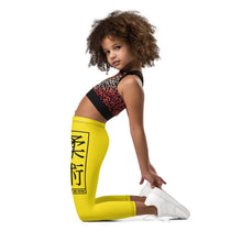 Kids' Girls Yoga Pants Workout Leggings Jiu-Jitsu 017 - Golden Sun Exclusive Girls Jiu-Jitsu Kids Leggings