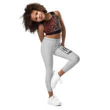 Kid's Girls Yoga Pants Workout Leggings Jiu-Jitsu 018 - Smoke Exclusive Girls Jiu-Jitsu Kids Leggings