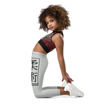 Kid's Girls Yoga Pants Workout Leggings Jiu-Jitsu 018 - Smoke Exclusive Girls Jiu-Jitsu Kids Leggings