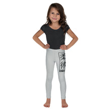 Kid's Girls Yoga Pants Workout Leggings Jiu-Jitsu 018 - Smoke Exclusive Girls Jiu-Jitsu Kids Leggings