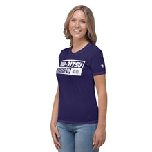 Lightweight Women's Judo Rash Guard - Short Sleeve Training Gear - Midnight Blue