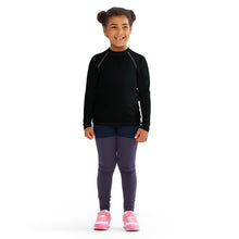 Little Trendsetter: Kid's Solid Color Rash Guards for Her - Noir Exclusive Girls Kids Long Sleeve Rash Guard Solid Color Swimwear