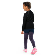 Little Trendsetter: Kid's Solid Color Rash Guards for Her - Noir Exclusive Girls Kids Long Sleeve Rash Guard Solid Color Swimwear