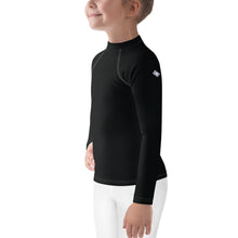 Little Trendsetter: Kid's Solid Color Rash Guards for Her - Noir Exclusive Girls Kids Long Sleeve Rash Guard Solid Color Swimwear