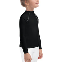 Little Trendsetter: Kid's Solid Color Rash Guards for Her - Noir Exclusive Girls Kids Long Sleeve Rash Guard Solid Color Swimwear