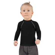 Little Trendsetter: Kid's Solid Color Rash Guards for Her - Noir Exclusive Girls Kids Long Sleeve Rash Guard Solid Color Swimwear