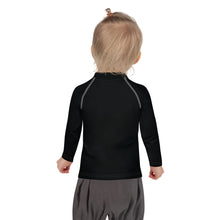 Little Trendsetter: Kid's Solid Color Rash Guards for Her - Noir Exclusive Girls Kids Long Sleeve Rash Guard Solid Color Swimwear