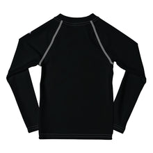 Little Trendsetter: Kid's Solid Color Rash Guards for Her - Noir Exclusive Girls Kids Long Sleeve Rash Guard Solid Color Swimwear