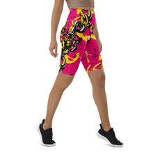 Luxury Ride: Women's Golden Chains 001 Biker Shorts Exclusive Leggings Running Shorts Tights Womens