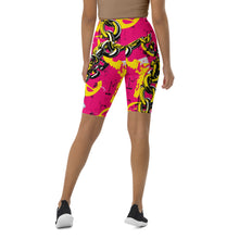 Luxury Ride: Women's Golden Chains 001 Biker Shorts Exclusive Leggings Running Shorts Tights Womens