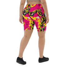 Luxury Ride: Women's Golden Chains 001 Biker Shorts Exclusive Leggings Running Shorts Tights Womens