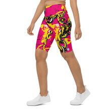 Luxury Ride: Women's Golden Chains 001 Biker Shorts Exclusive Leggings Running Shorts Tights Womens