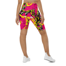 Luxury Ride: Women's Golden Chains 001 Biker Shorts Exclusive Leggings Running Shorts Tights Womens