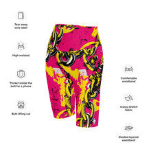 Luxury Ride: Women's Golden Chains 001 Biker Shorts Exclusive Leggings Running Shorts Tights Womens