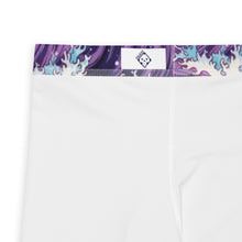 Men's Athletic Leggings - Purple Wave 003 Exclusive Great Wave Kanagawa Leggings Mens Pants trousers