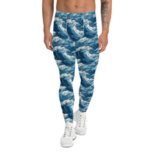 Men's Athletic Leggings - The Great Wave Off Kanagawa 001 Exclusive Great Wave Kanagawa Leggings Mens Pants trousers