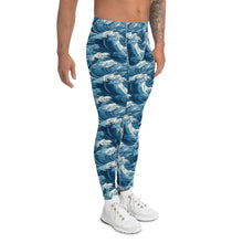 Men's Athletic Leggings - The Great Wave Off Kanagawa 001 Exclusive Great Wave Kanagawa Leggings Mens Pants trousers