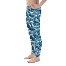 Men's Athletic Leggings - The Great Wave Off Kanagawa 001 Exclusive Great Wave Kanagawa Leggings Mens Pants trousers