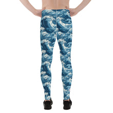 Men's Athletic Leggings - The Great Wave Off Kanagawa 001 Exclusive Great Wave Kanagawa Leggings Mens Pants trousers