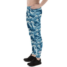 Men's Athletic Leggings - The Great Wave Off Kanagawa 001 Exclusive Great Wave Kanagawa Leggings Mens Pants trousers