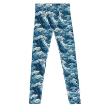 Men's Athletic Leggings - The Great Wave Off Kanagawa 001 Exclusive Great Wave Kanagawa Leggings Mens Pants trousers