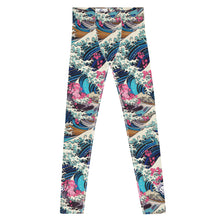 Men's Athletic Leggings - The Great Wave Sakura 002 Exclusive Great Wave Kanagawa Leggings Mens Pants trousers