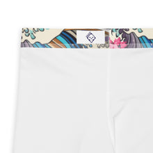 Men's Athletic Leggings - The Great Wave Sakura 002 Exclusive Great Wave Kanagawa Leggings Mens Pants trousers