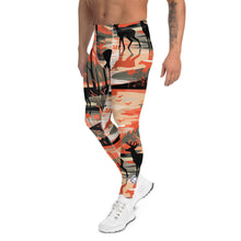 Men's Athletic Workout Leggings - Deer Forest Deer Forest Exclusive Leggings Mens Pants trousers