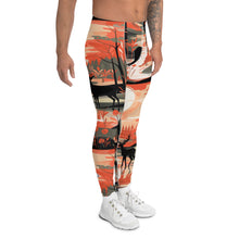 Men's Athletic Workout Leggings - Deer Forest Deer Forest Exclusive Leggings Mens Pants trousers