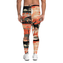 Men's Athletic Workout Leggings - Deer Forest Deer Forest Exclusive Leggings Mens Pants trousers