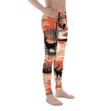 Men's Athletic Workout Leggings - Deer Forest Deer Forest Exclusive Leggings Mens Pants trousers