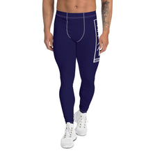 Men's Athletic Workout Leggings For Jiu Jitsu 002 - Midnight Blue Exclusive Jiu-Jitsu Leggings Mens trousers