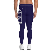 Men's Athletic Workout Leggings For Jiu Jitsu 002 - Midnight Blue Exclusive Jiu-Jitsu Leggings Mens trousers