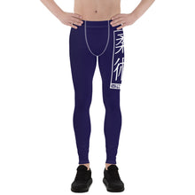 Men's Athletic Workout Leggings For Jiu Jitsu 002 - Midnight Blue Exclusive Jiu-Jitsu Leggings Mens trousers