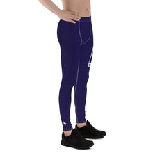 Men's Athletic Workout Leggings For Jiu Jitsu 002 - Midnight Blue Exclusive Jiu-Jitsu Leggings Mens trousers