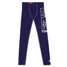 Men's Athletic Workout Leggings For Jiu Jitsu 002 - Midnight Blue Exclusive Jiu-Jitsu Leggings Mens trousers