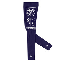 Men's Athletic Workout Leggings For Jiu Jitsu 002 - Midnight Blue Exclusive Jiu-Jitsu Leggings Mens trousers
