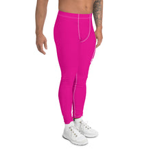 Men's Athletic Workout Leggings For Jiu Jitsu 003 - Hollywood Cerise Exclusive Jiu-Jitsu Leggings Mens trousers