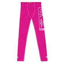 Men's Athletic Workout Leggings For Jiu Jitsu 003 - Hollywood Cerise Exclusive Jiu-Jitsu Leggings Mens trousers