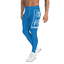 Men's Athletic Workout Leggings For Jiu Jitsu 004 - Azul Exclusive Jiu-Jitsu Leggings Mens trousers