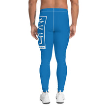 Men's Athletic Workout Leggings For Jiu Jitsu 004 - Azul Exclusive Jiu-Jitsu Leggings Mens trousers