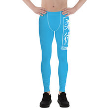 Men's Athletic Workout Leggings For Jiu Jitsu 005 - Cyan Exclusive Jiu-Jitsu Leggings Mens trousers