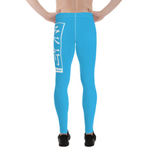 Men's Athletic Workout Leggings For Jiu Jitsu 005 - Cyan Exclusive Jiu-Jitsu Leggings Mens trousers