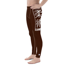 Men's Athletic Workout Leggings For Jiu Jitsu 006 - Chocolate Exclusive Jiu-Jitsu Leggings Mens trousers