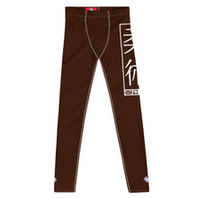 Men's Athletic Workout Leggings For Jiu Jitsu 006 - Chocolate Exclusive Jiu-Jitsu Leggings Mens trousers