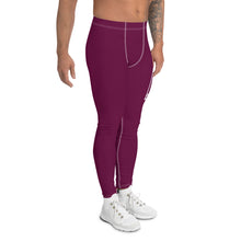 Men's Athletic Workout Leggings For Jiu Jitsu 013 - Tyrian Purple Exclusive Jiu-Jitsu Leggings Mens trousers